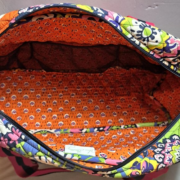 Vera Bradley RIO Print Large Duffle Sports Bag Two Handles Tropical Colors - Picture 7 of 7